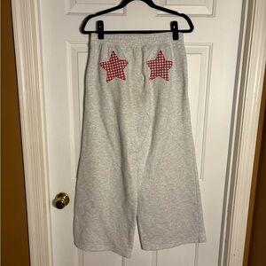 Hollister womens Light Gray wide leg